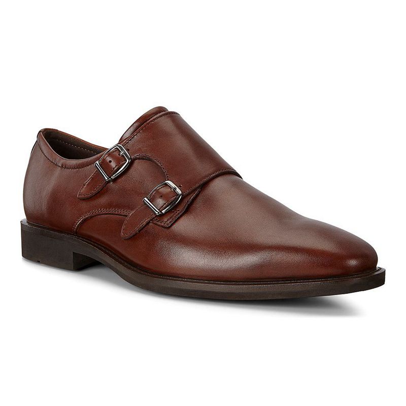 Men Business Ecco Calcan - Business Shoe Brown - India FAODJI419